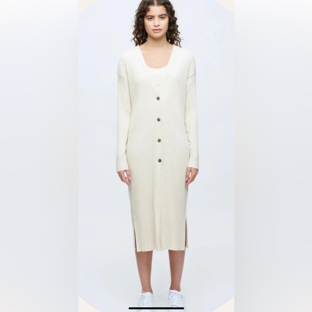 KOTN Long Ribbed Cardigan